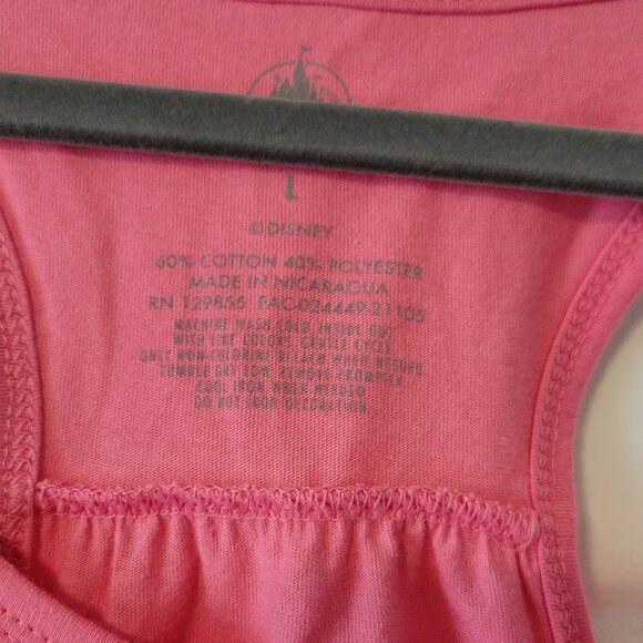 Disney Flower and Garden 2021 Pink Minnie Mouse Tank Top Women Size L - NWT - Picture 3 of 5